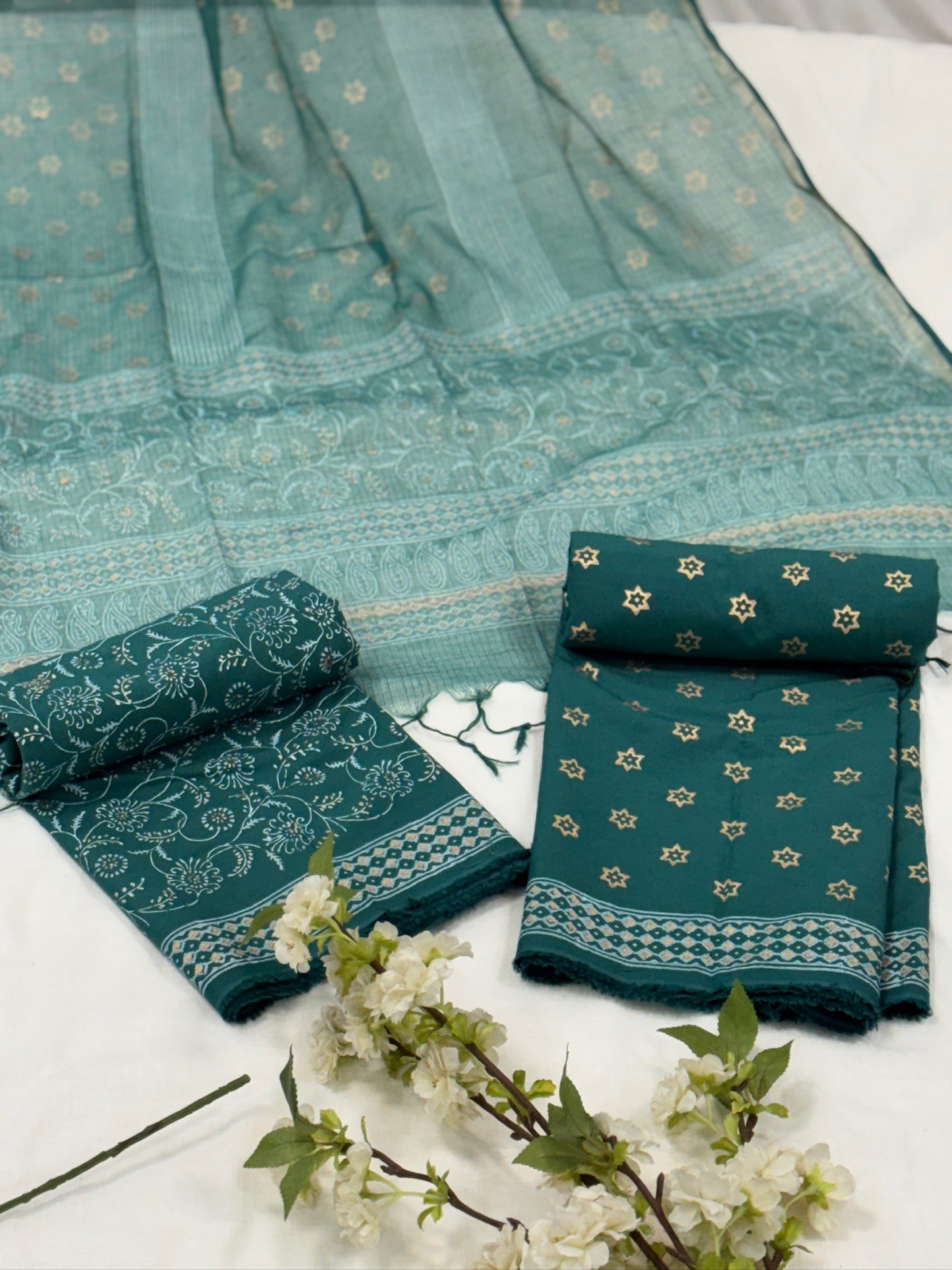 Dark Teal Unstitched