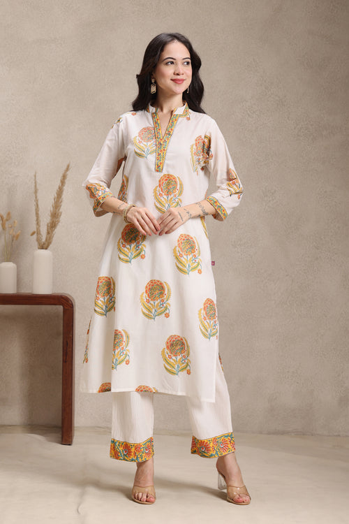 Inaya Marigold Kurta Set