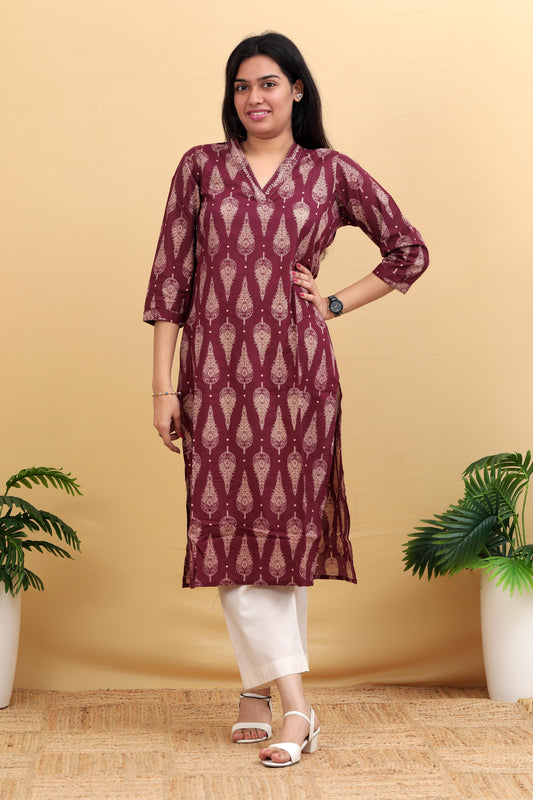 Nitya Berry Maroon