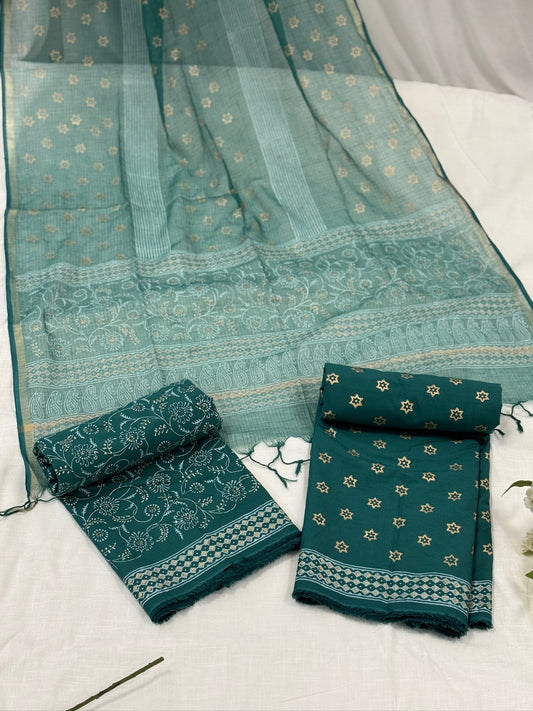 Dark Teal Unstitched